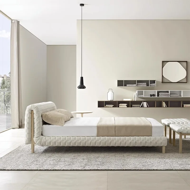−For Head Board for Modern Beds with Storage Drawers Queen Sized Bed Set Hideaway White king Size Full Bed Bedroom Set&