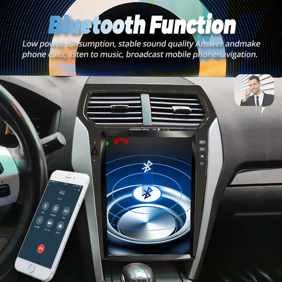 2025 راديو سيارة جديد لفورد اكسبلورر 2011-2019 أندرويد سماعة لاسلكية تعمل بالبلوتوث CarPlay نظام تحديد المواقع رئيس وحدة شاشة تعمل باللمس نظام ستيريو اللمس #3