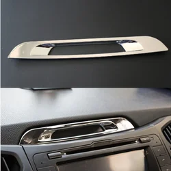 Car Styling for Kia Sportage R 2011 2012 2013 2014 2015 ABS Chrome Central Console Display Molding Trim Sticker Cover