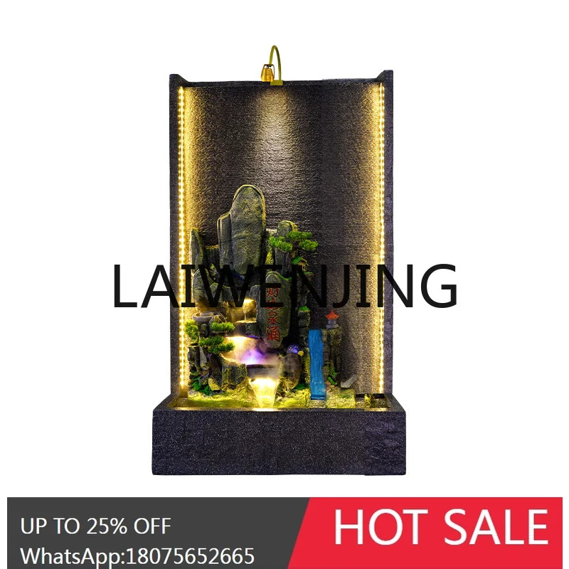 

RWJ Water Curtain Wall Artificial Mountain and Fountain Decorations Courtyard Pool Landscape Floor Ornaments