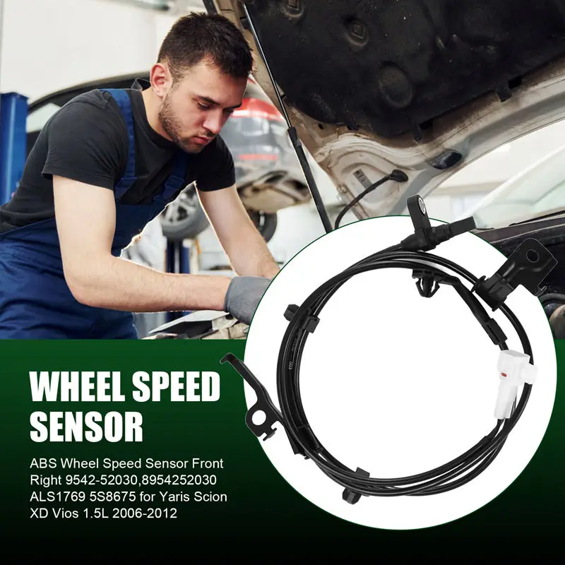 

Cg0-qABS Wheel Speed Sensor Front Right 9542-52030,8954252030 ALS1769 5S8675 for Toyota Yaris Scion XD Vios 1.5L