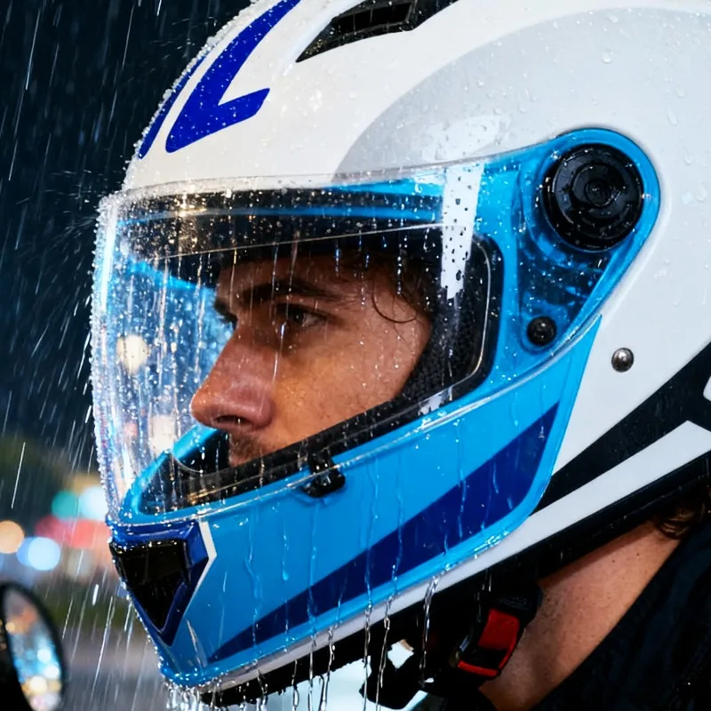 ترقية نانو PET خوذة قناع مكافحة الضباب فيلم المطر درع ملصق العالمي للدراجات النارية ركوب والعتاد موتو عدسة واقية ملحق