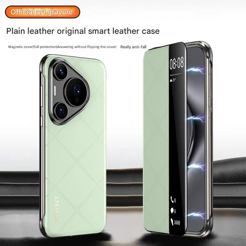 

Luxury Leather Case For huawei pura 70 pro plus cover pura 70 ultra case pura 70 pro shell Fashion Skin-friendly Shockproof