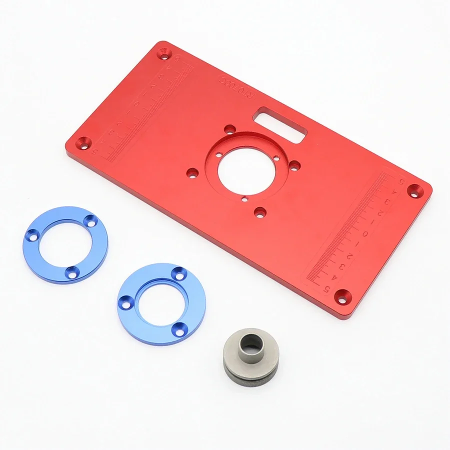 Aluminum Router Table Insert Plate for Woodworking Bench Tools Wood Router Table