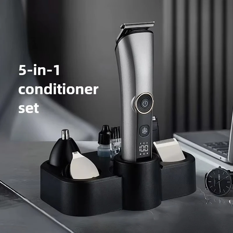 Electric Hair Clipper Multifunctional Trimmer For Men Electric Shaver Razor Nose 5 In 1 Professional Trimmer