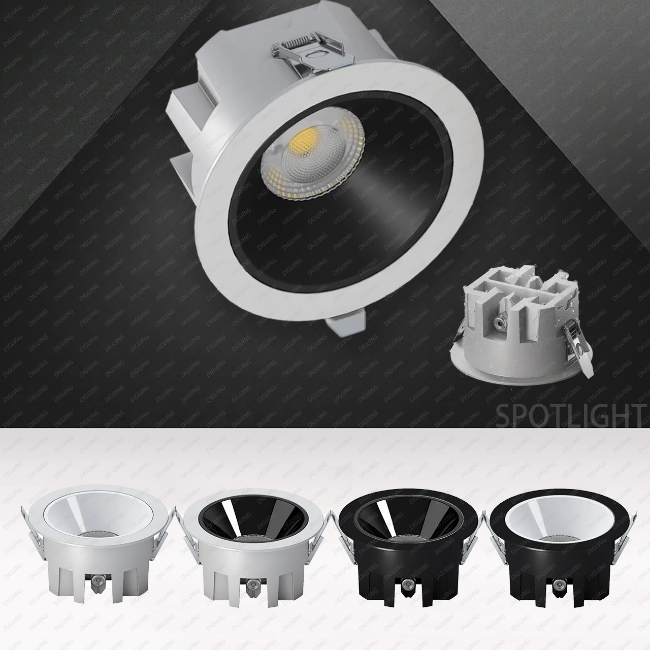 Embedded Waterproof LED Ceiling Lights Recessed led downlights Spotlight Dimmable IP65 For Kitchen Washbasin Bathroom Home Decor - Image 2