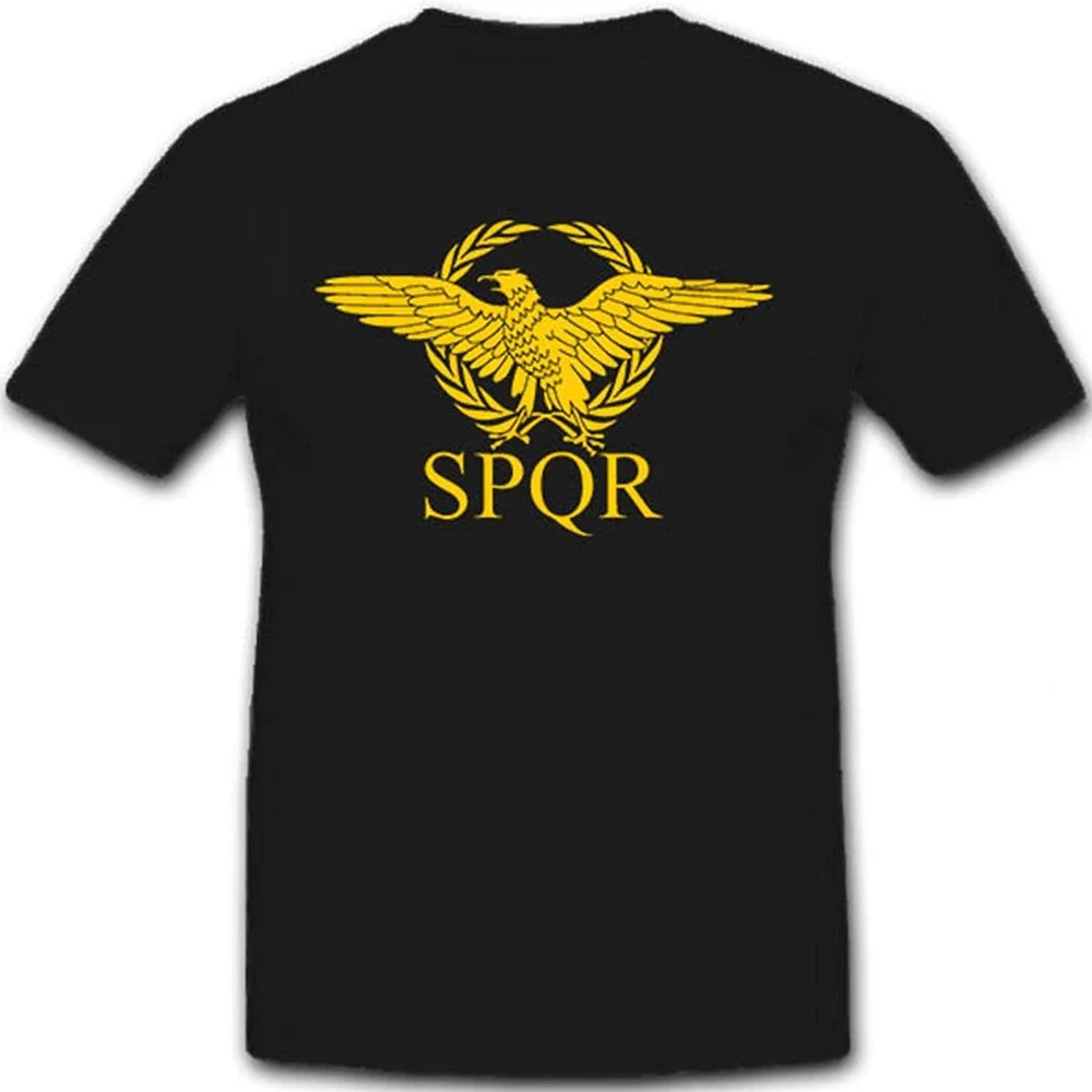 SPQR Roman Legion Eagle Men T Shirt Short Sleeve Casual 100% Cotton Shirt