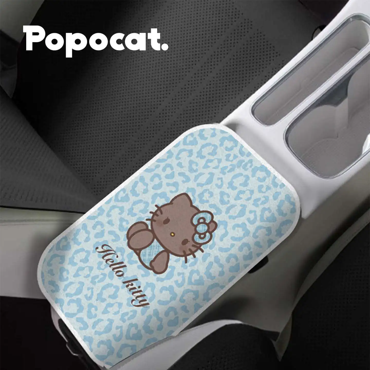 Hello Kitty Car Armrest Box Pad Car Center Console Protection Pad Soft and Comfortable Universal