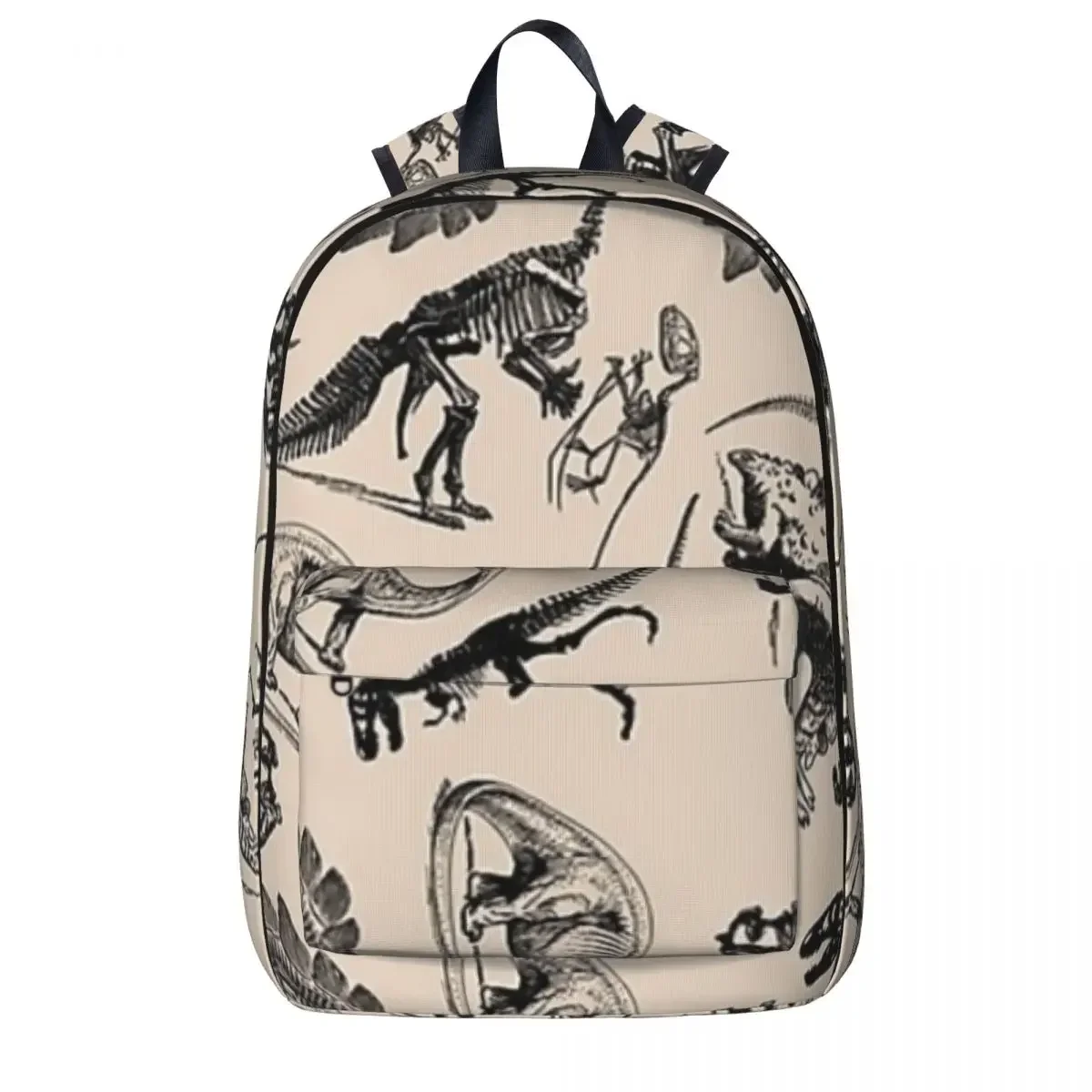 Vintage Museum Dinosaurs And Skeletons Backpack Student School Bag Laptop Rucksack Travel Rucksack Large Capacity Bookbag