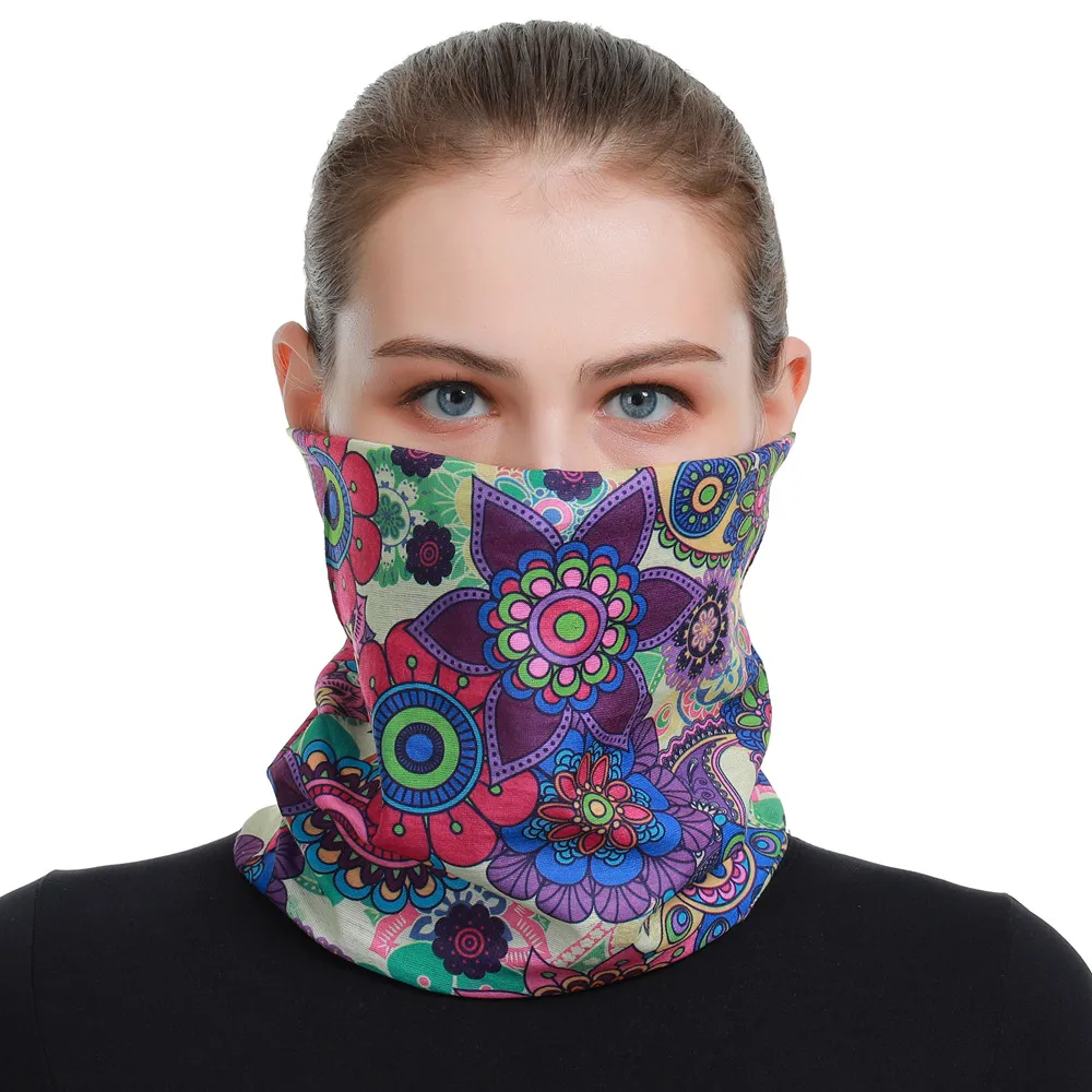 Butterfly Design Seamless Bandanas Headwear Women Head Scarf Sport Cycling Face Shield Mask Neck Warmer Female Headband