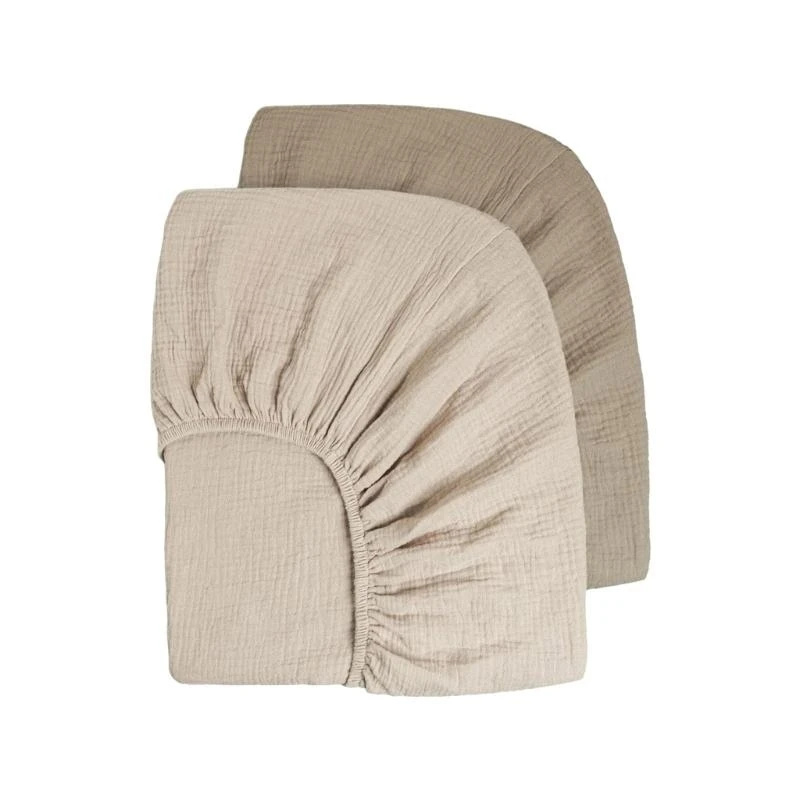 

J15U 2Pcs Elastic Bassinet Sheet for Newborns Large Size Baby Fitted Sheet Neutral Gender Protective Cover Nursery Essential