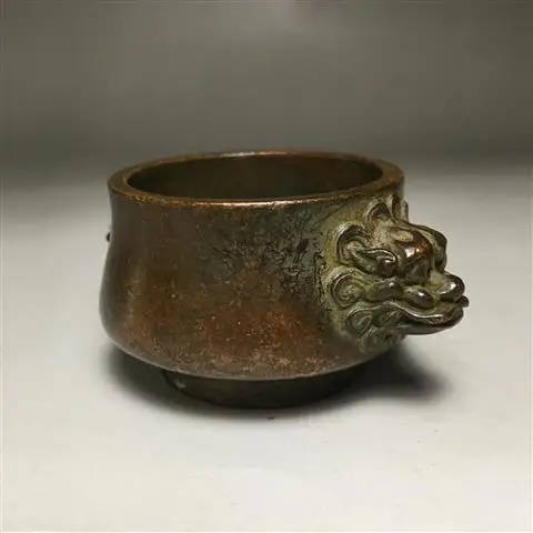 Bronze miscellaneous  antique bronze ware, pure copper Xuanzi dragon ear  miscellaneous old objects