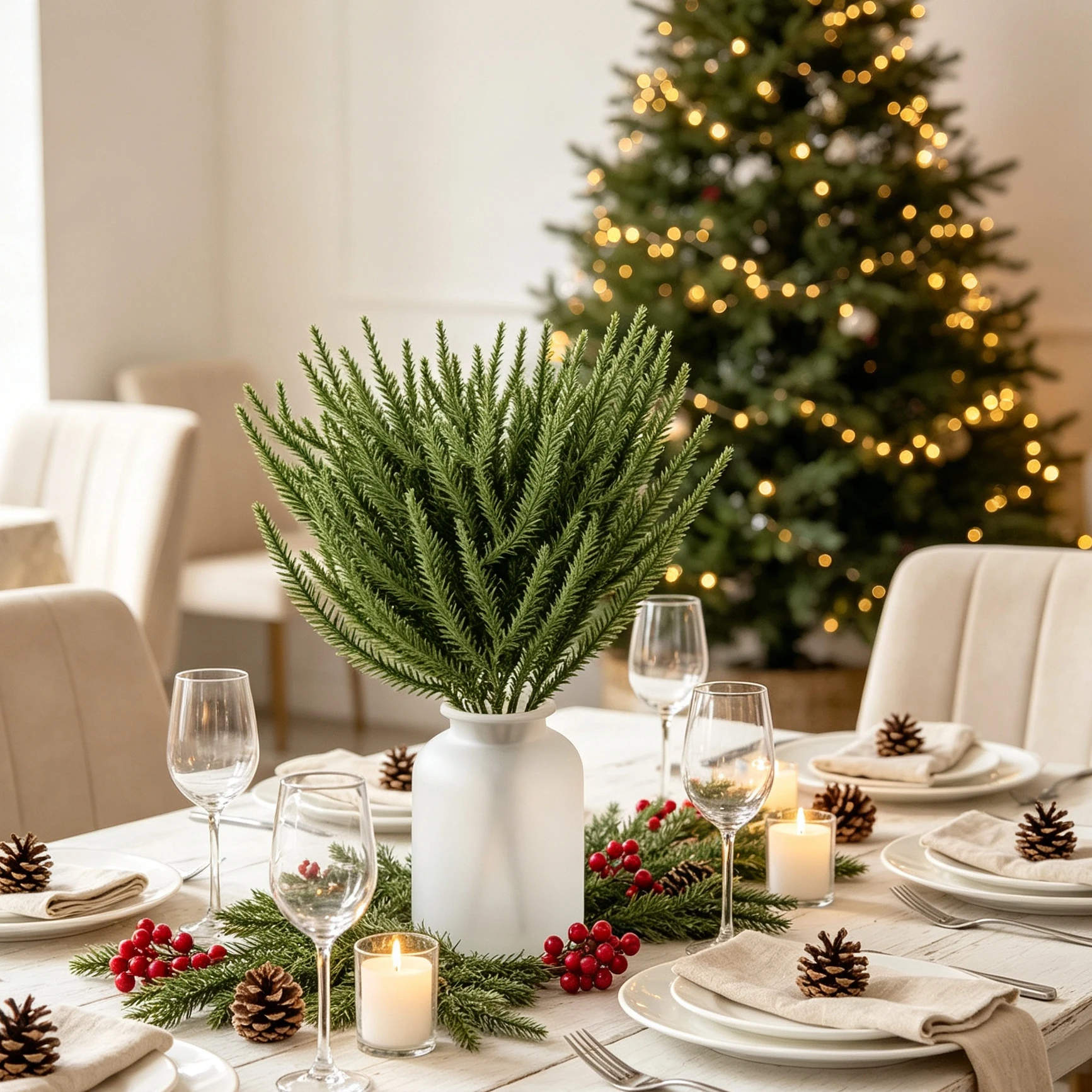 5/10pcs Artificial Plants Plastic Pine Needles Christmas Tree Home Room Decora Festival Outdoor Garden Accessories Diy Gifts Box