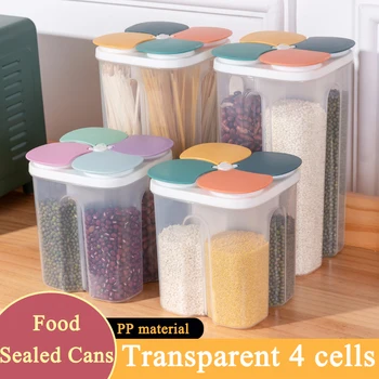 Four Grid Cereal Storage Box 1