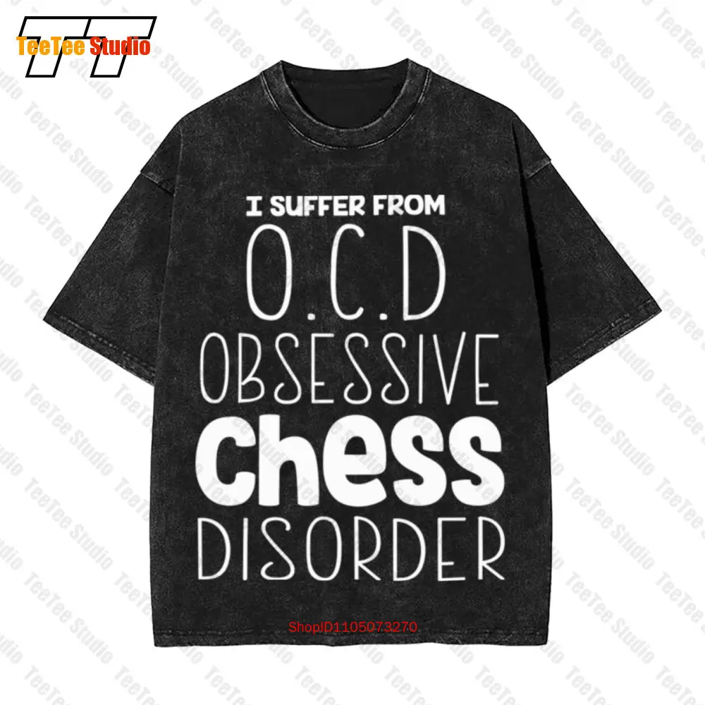 

Винтажная футболка большого размера I Suffer From Ocd Obsessive Chess Disorder FFT1