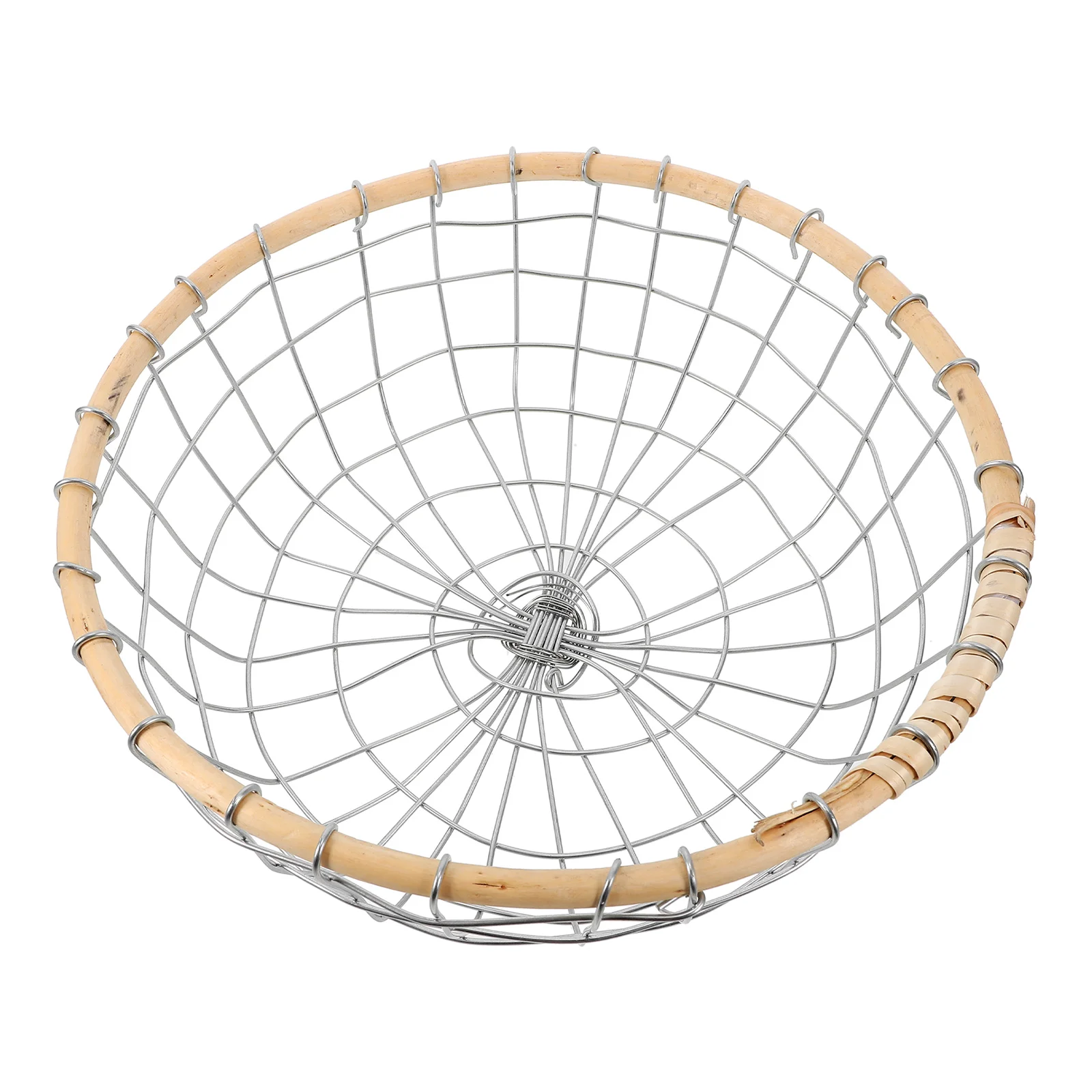 

Iron Wire Fruit Basket Small Kitchen Countertop Metal Storage Baskets Reusable Vegetable Holder Wire Basket Table Organizing