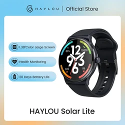 HAYLOU-reloj inteligente Solar Lite, dispositivo con pantalla de 1,38 pulgadas, Bluetooth 5,3, 100 +, SpO2, Monitor de ritmo cardíaco, 20 días de duración