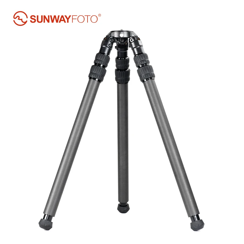 SUNWAYFOTO HT4030CBI Inverted Leg Carbon Fiber Heavy Duty Tripod with 65mm Bowl , 40mm, 3 Sections, 59'' (150cm) Tall, Load 66lb