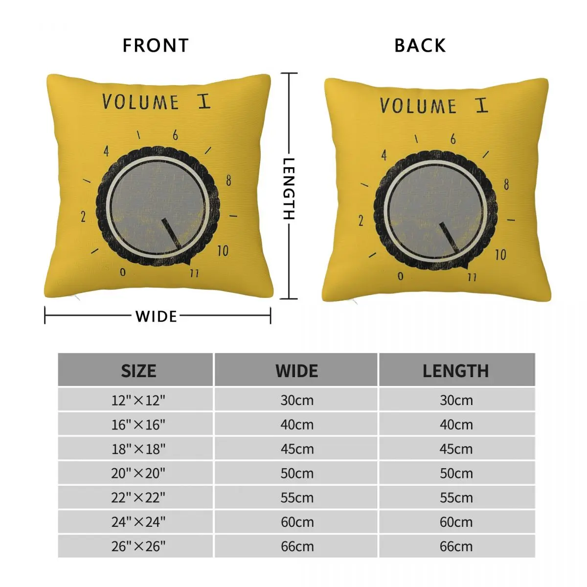These Go To Eleven Amplifier Dial Square Pillowcase Polyester Linen Velvet Printed Decor Throw Pillow Case Room Cushion Cover