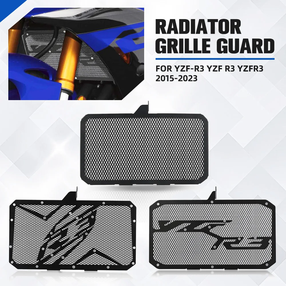 

For yamaha YZF-R3 YZF R3 YZFR3 2015-2018 2019 2020 2021 2022 2023 Motorcycle Water Tank Protecter Radiator Grille Guard Cover