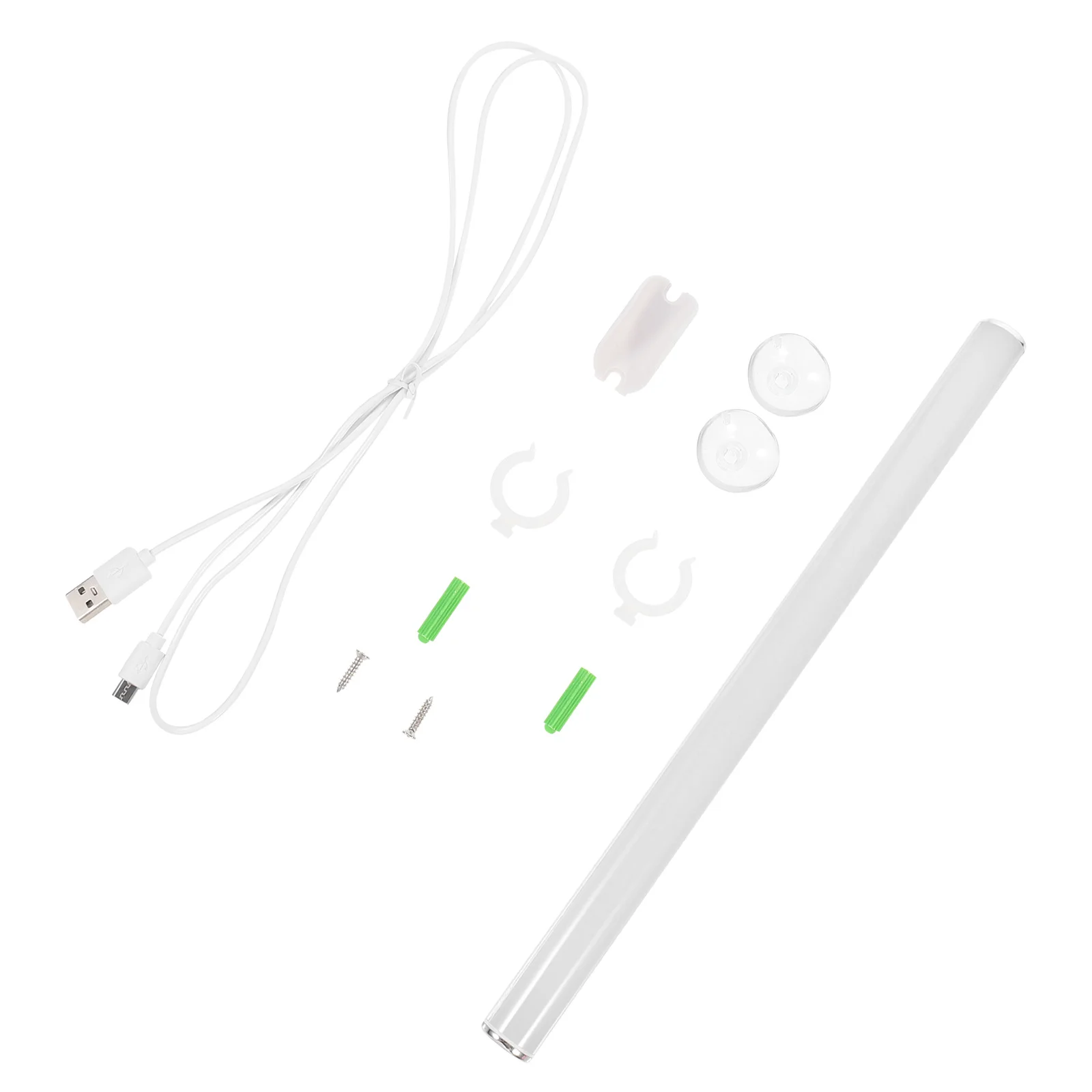 1 set di luci per trucco a LED, design semplice e alla moda, durevole, in lega di alluminio, materiale per PC, lampada per specchio touch, luce frontale per specchio