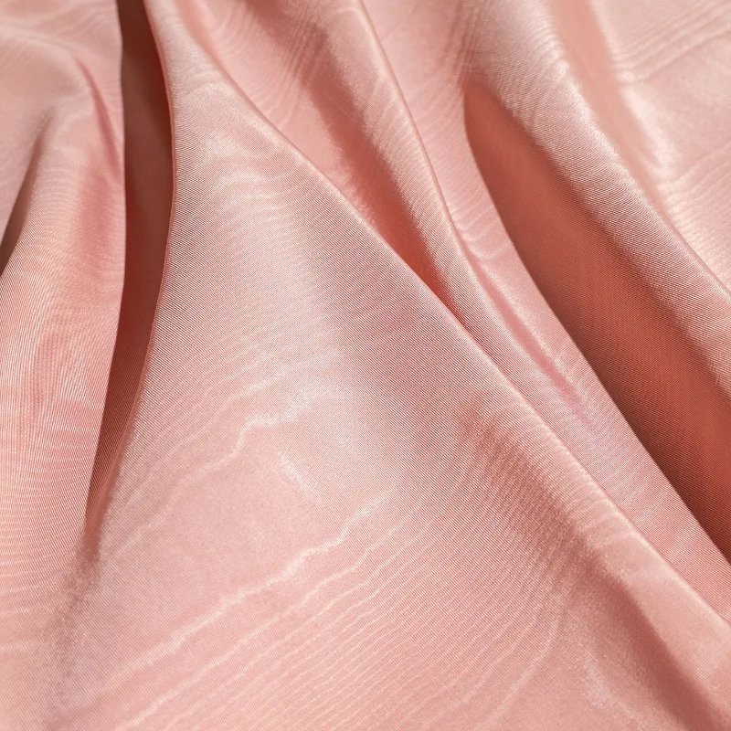 Pink Iridescent Moire Wood Grain Jacquard Fabric Chinese Creative for Dress Jacket Suit Designer DIY Sewing Accessories
