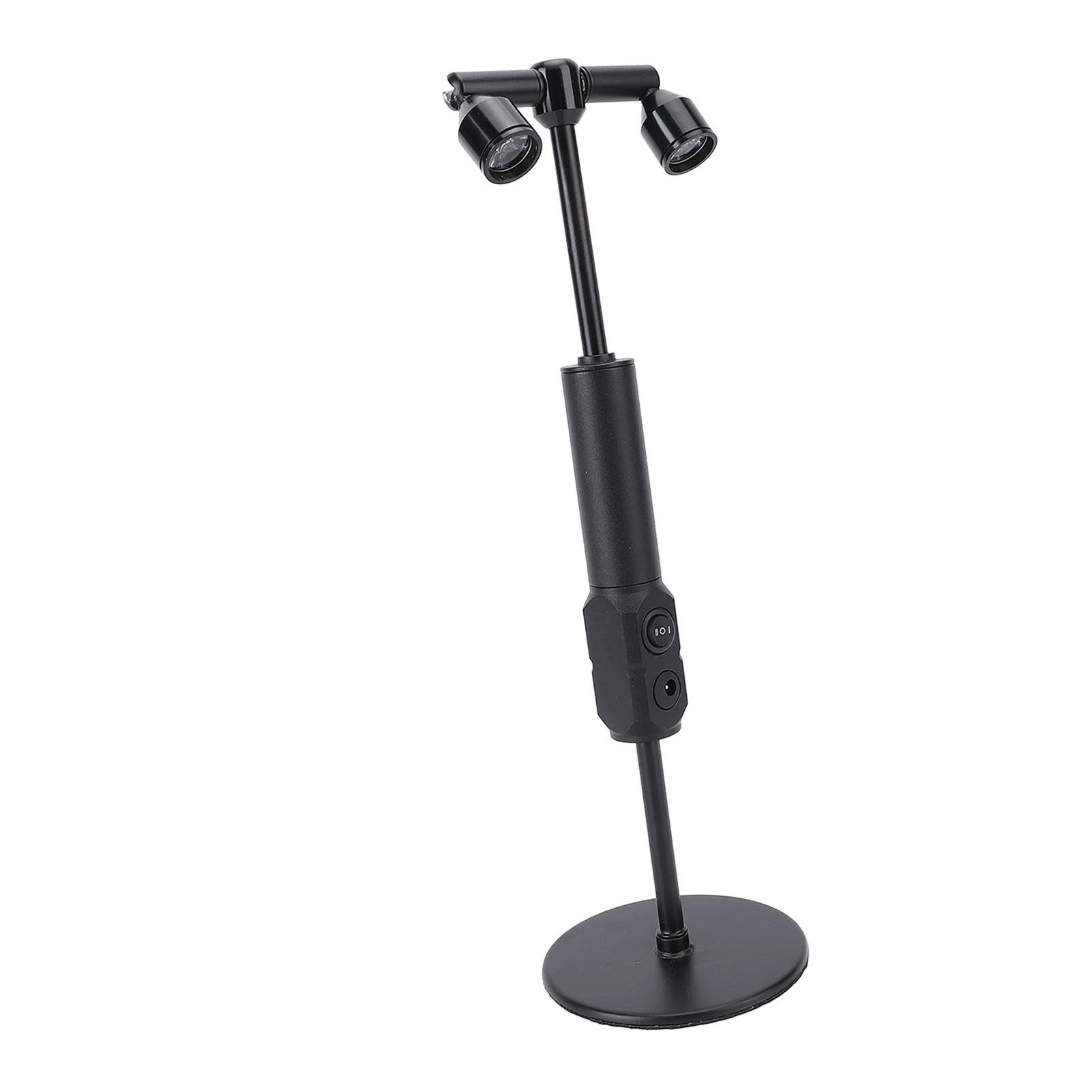 LED Table Lamp Rechargeable Dual Heads Warm Lighting Iron Modern Decorative Portable LED Table Lamp for Jewelry Display