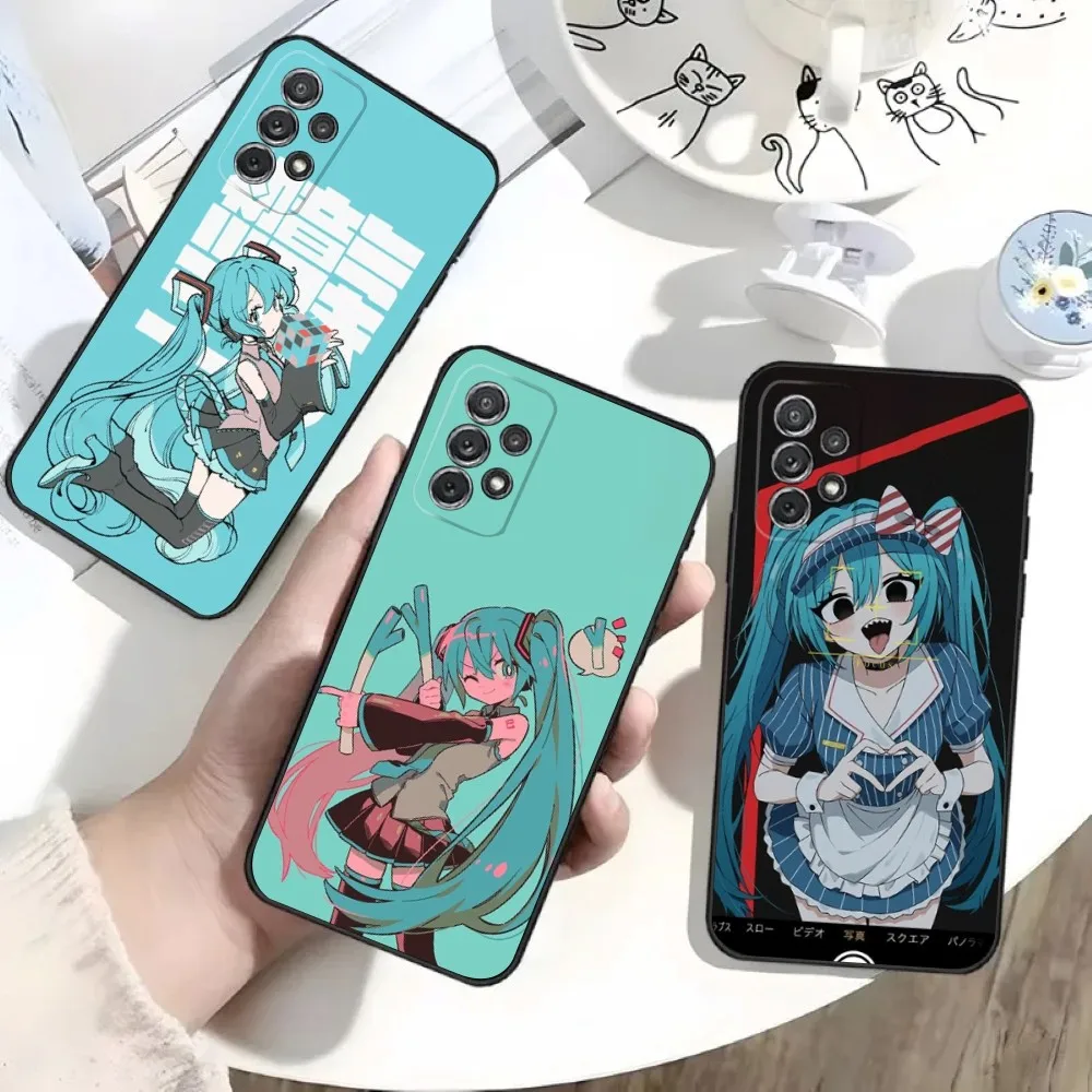 Anime M-MIKUS-S Phone Case For Samsung S25,S24,S21,S22,S23,S30,Ultra,S20,Plus,Fe,Lite,Note,10,9,5G Black Soft Shell