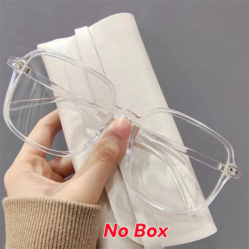 Oversize Frame Myopia Glasses Student Korean Version Wearing It Makes You Look Younger Anti Blue Light Eyeglasses 0 To -4.0