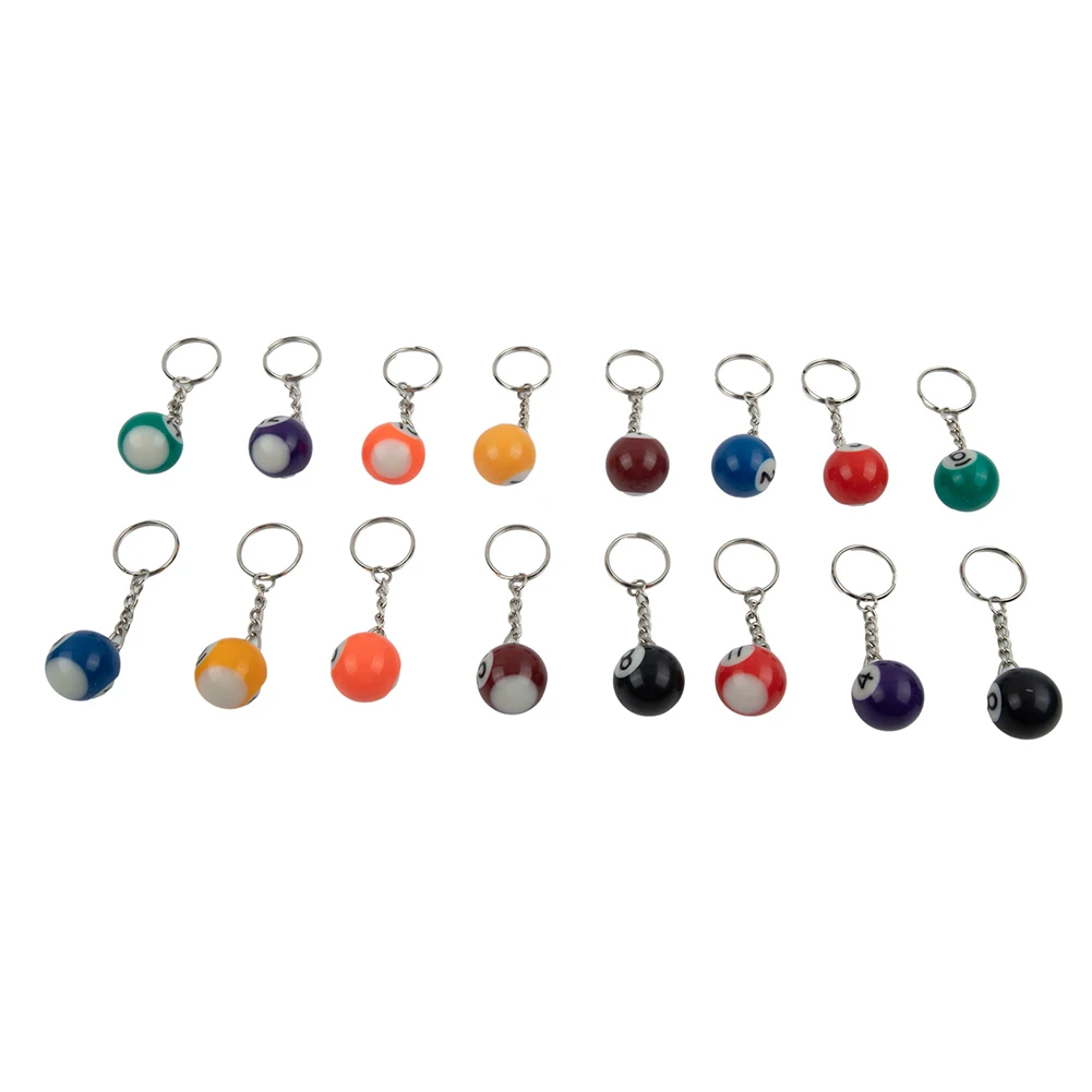 

Party Favors Billiard Ball KeyChain Billiard Ball Gifts For Friends Play Keychain Set Charming Key Accessories