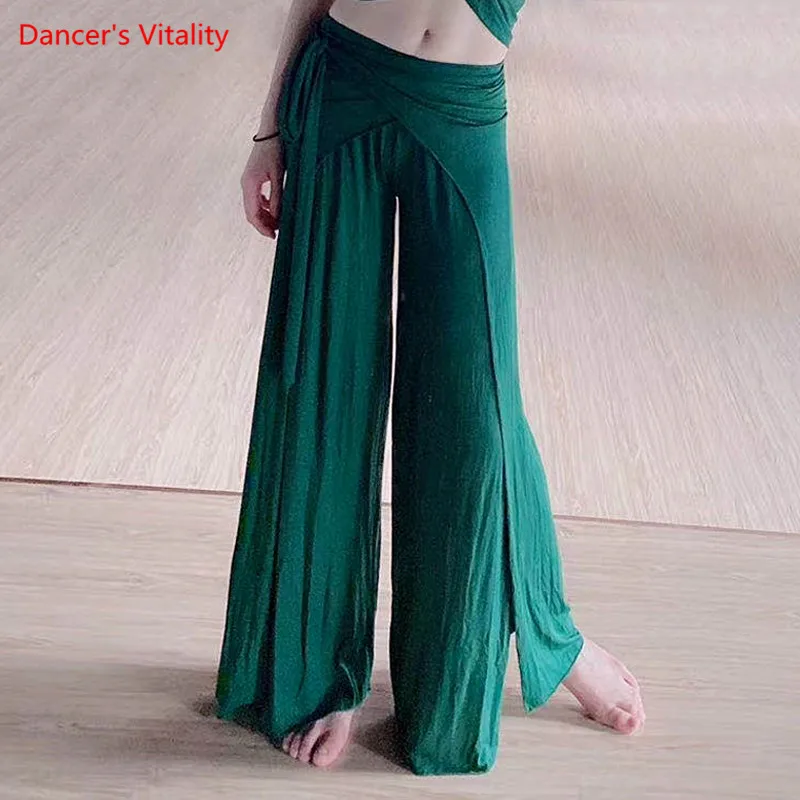 Belly Dance Female Adult Fashion Elegant Long Pants Practice Clothes Woman Profession Performance Trousers Training Clothing