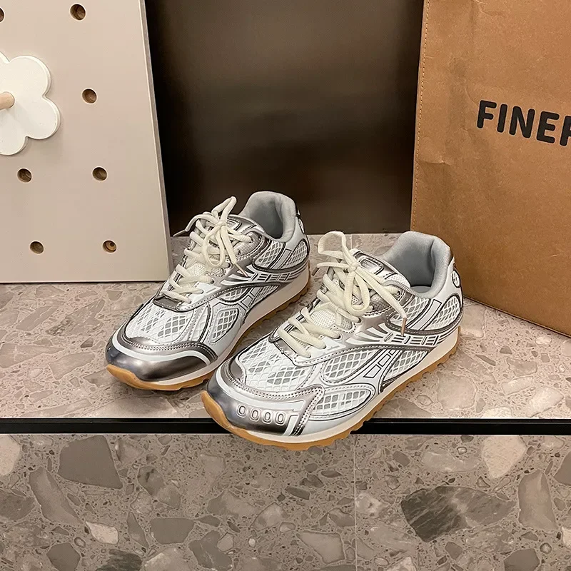 

Элитные дизайнерские кроссовки 2026: женские классические беговые кроссовки, сетчатые кроссовки на платформе в ретро-стиле, дышащие массивные кроссовки