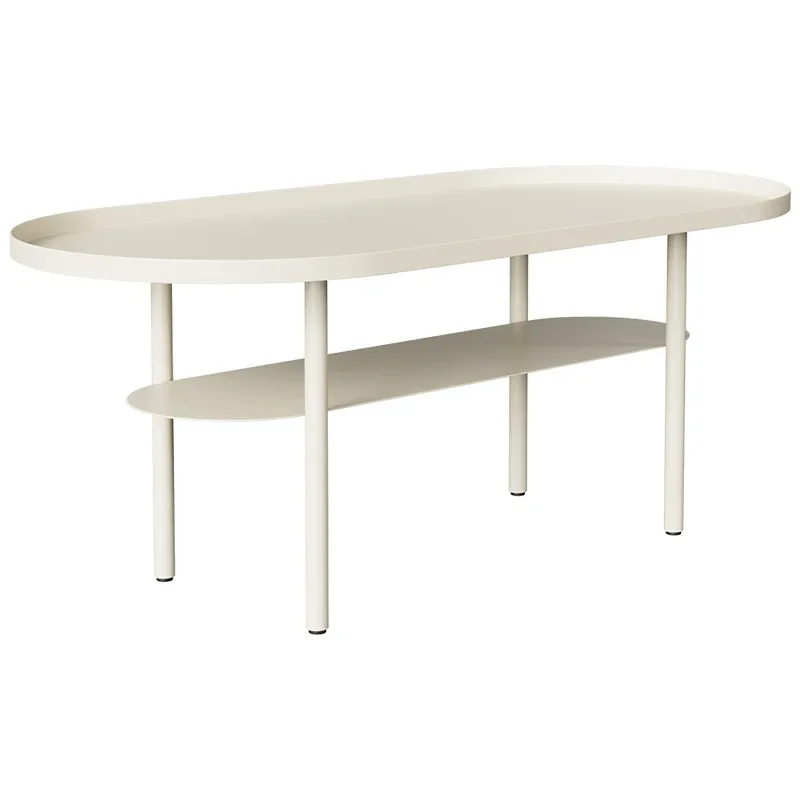 Home living room simple modern small apartment special-shaped table cream wabi sandy wind