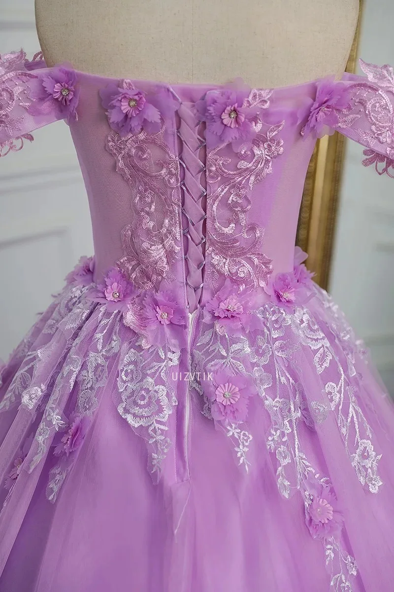 فساتين حفلات الزهور الحلوة فستان الحفلة الراقصة 15 فساتين Quinceanera ثوب حفلة عيد ميلاد فستان مخصص للمناسبات الرسمية