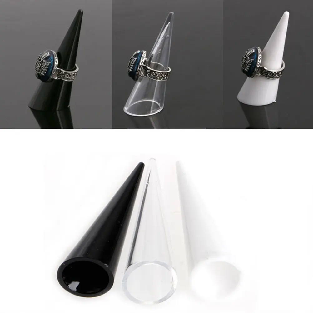 

5 Pcs Ring Display Stand Jewelry Storage Rack Cone Necklace Holder Accessories Organizer Ornamnet