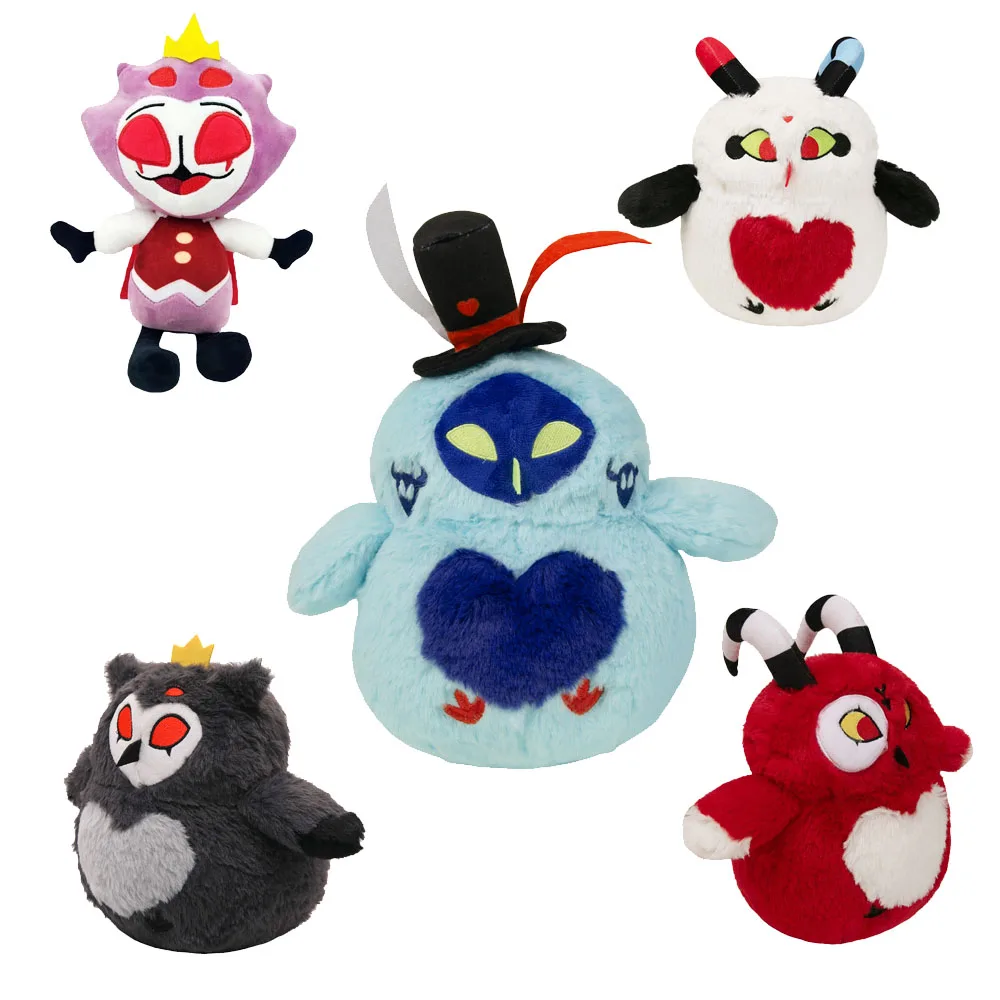 Cartoon Animal Cosplay Plush Children Gifts Boss Costume Props Bird Asmodeus Stolas Fizzarolli Blitzo Plush Halloween Mascot