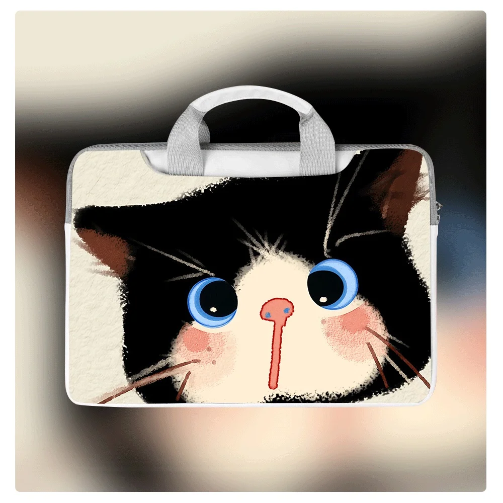 

Cute Cat Print Laptop Bag Cover Laptop Case for Macbook Case 13 14 15.6 16 Inch Macbook Air Storage Bag Briefcase Holiday Gift