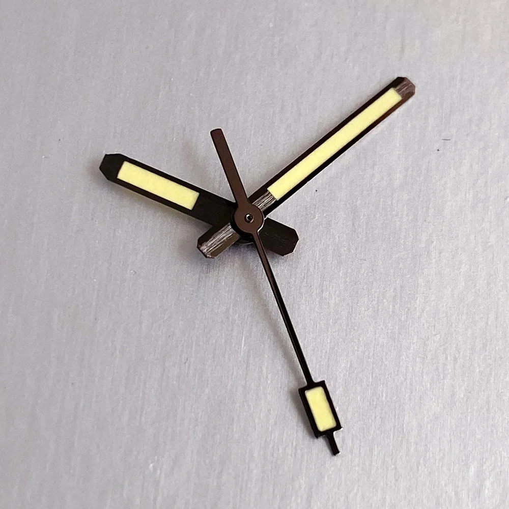 29mm full green Dial hand Luminous Fit NH35 NH36 Diving Men Watch Accessories date window replacement parts