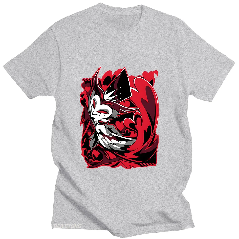 Helluva Boss プリント Tシャツ漫画かわいい Tシャツ半袖かわいい高品質 Tシャツ Camisetas 原宿 O ネック柔らかい服