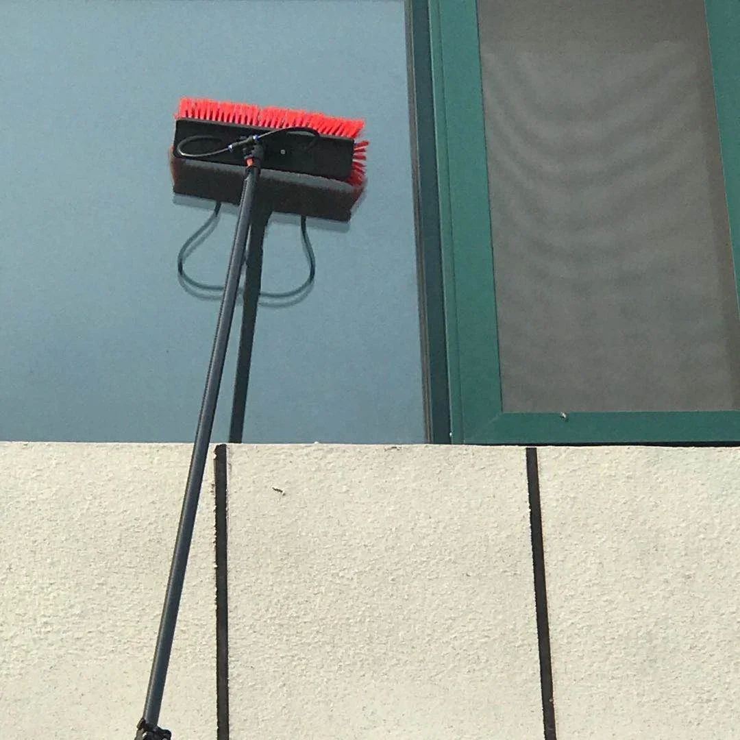 Custom 35ft 40ft 50ft 100% carbon fiber / glass fiber telescopic water fed windows cleaning pole