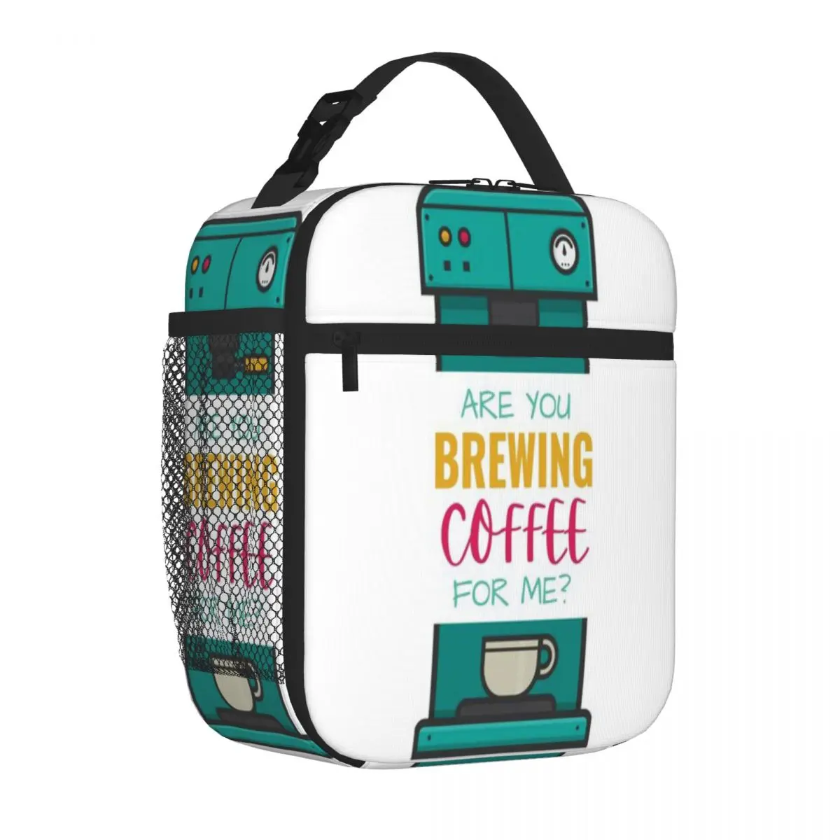 Bestselling Are You Brewing Coffee For Me Camouflage Durable Lunch Bag Festival Outing Shoulder Lunch Bag