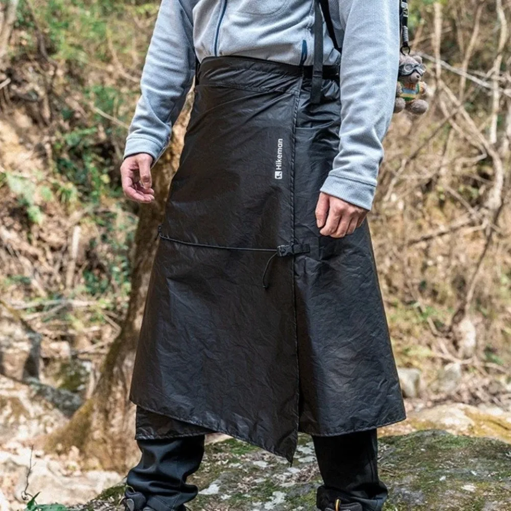 3-in-1 Hiking Rain Skirt Ultralight Multipurpose Split Rain Gear Wear-resistant Breathable Rain Poncho