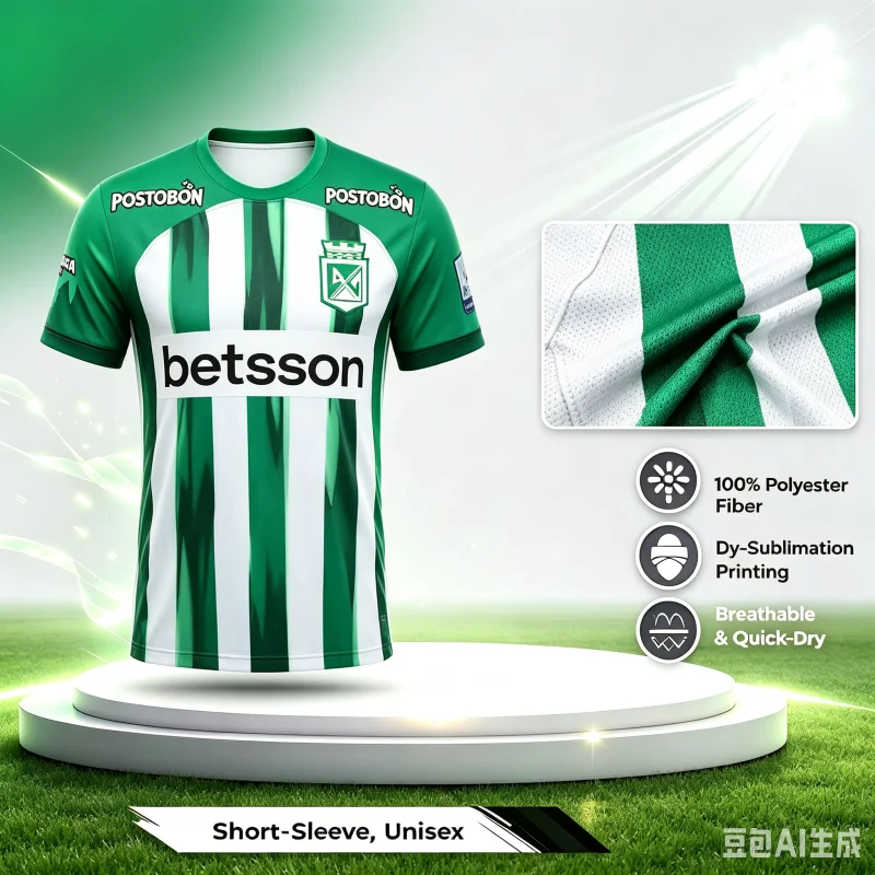 2026-27 New Medellin Fan Customized Casual Sports Fast Drying Breathable 3D Printed T-shirt for Family and Children