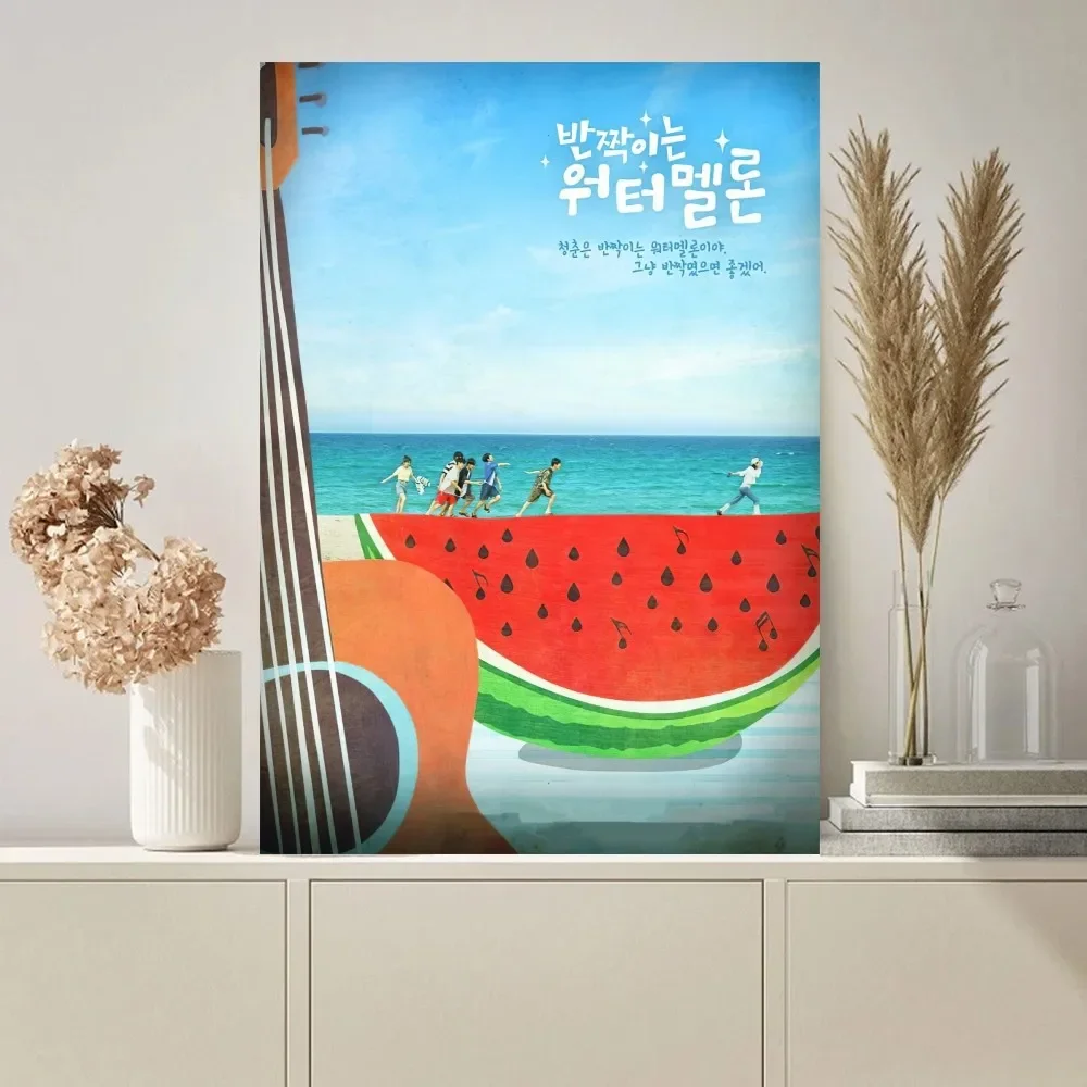 Twinkling Watermelon Poster Paintings on The Wall Picture for Living Room Interior Painting Room Decoration