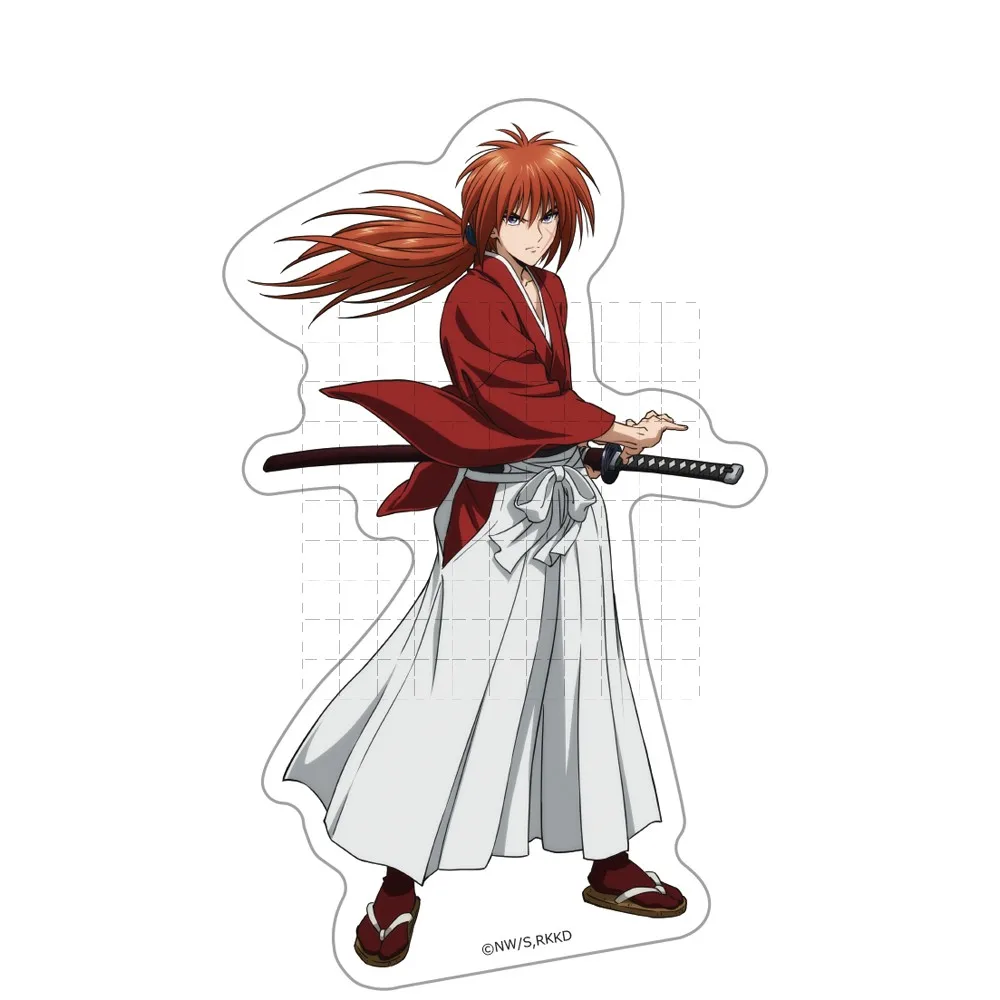 Game Himura Kenshin Sagara Sanosuke Saitou Hajime Shinomori Aoshi Acrylic Stand Doll Anime Figure Model Plate Cosplay Toy Gift