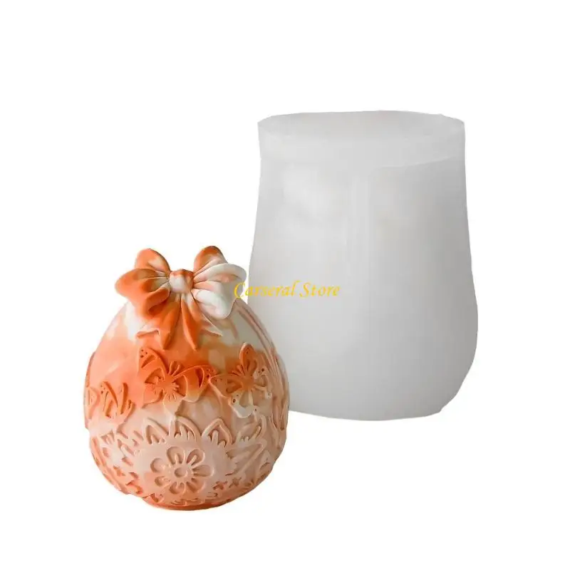 

M4YF Elegant Easter Eggs Silicone Mold For Crafting Unique Scented Designs