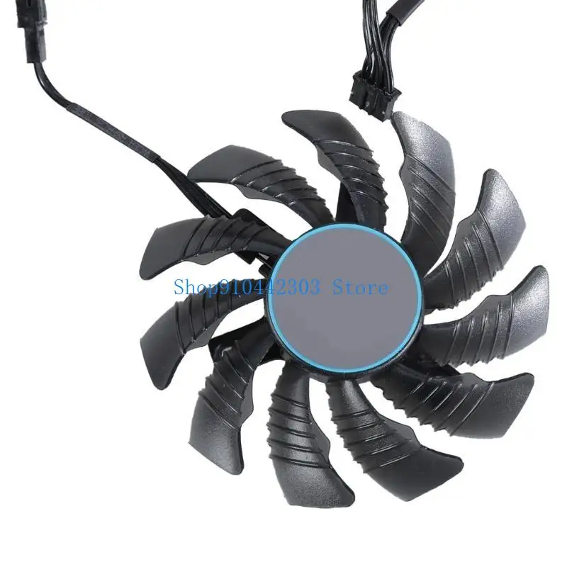 L4MD 4Pin 12V Efficient Cooling Fan For RX6700XT 6600XT Graphics Cards Radiators 75MM