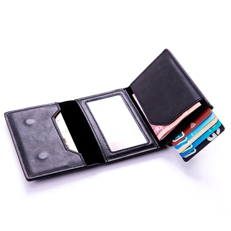 2024 for Apple Airtag Wallet Men Carbon Fiber Fashion ID Credit Card Holder Rfid Slim Airtag Slide Wallet Designer Cardholder