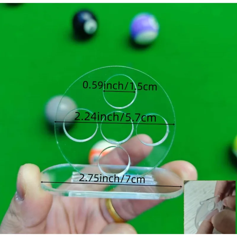 1Pc Billiard Shot Training Aiming Tool 1&5 Holes Linear Stroke Correction Sight Cue Training Sports Accessory
