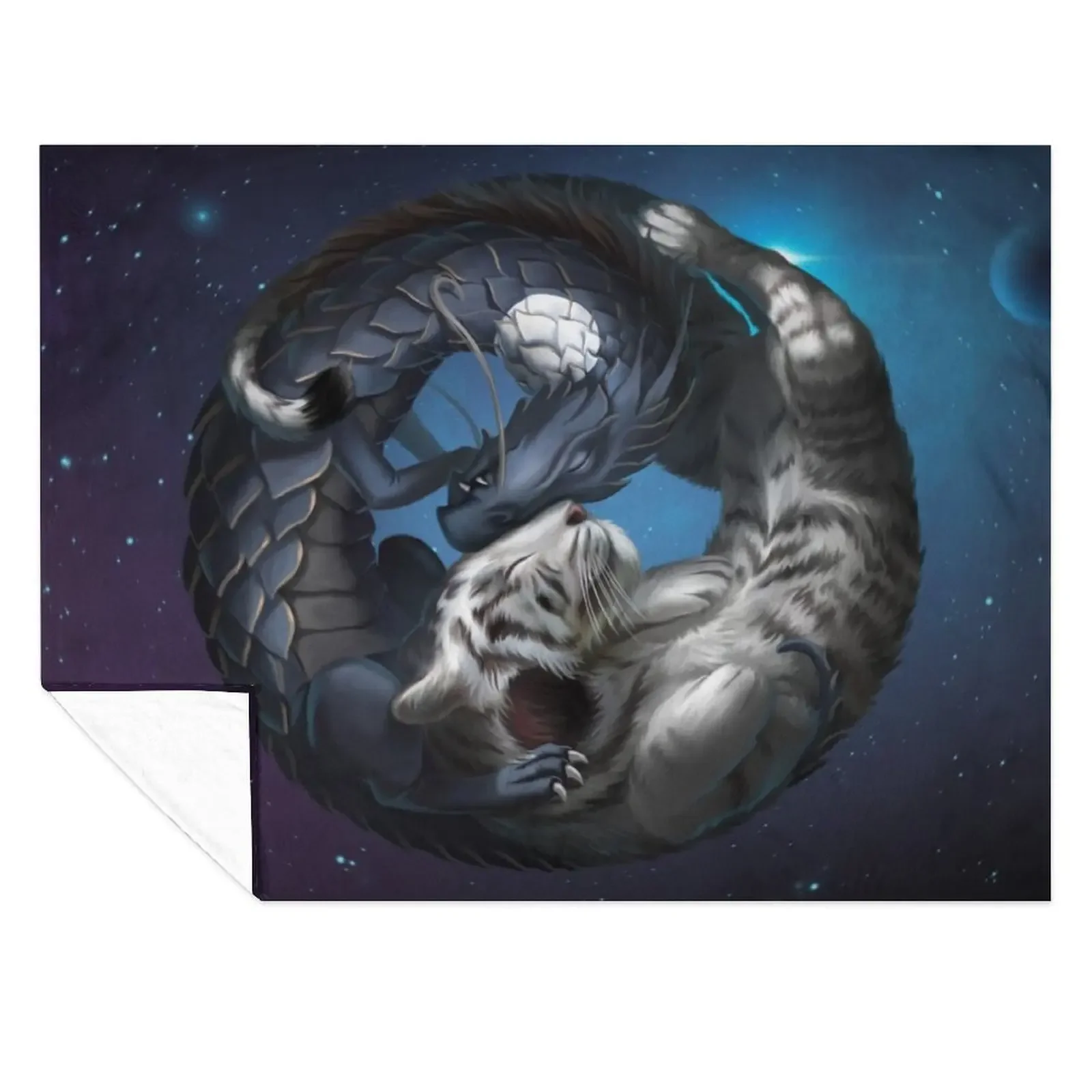 

Yin and yang Tiger and Dragon Throw Blanket Sleeping Bag Cute Tourist Luxury Designer Blankets